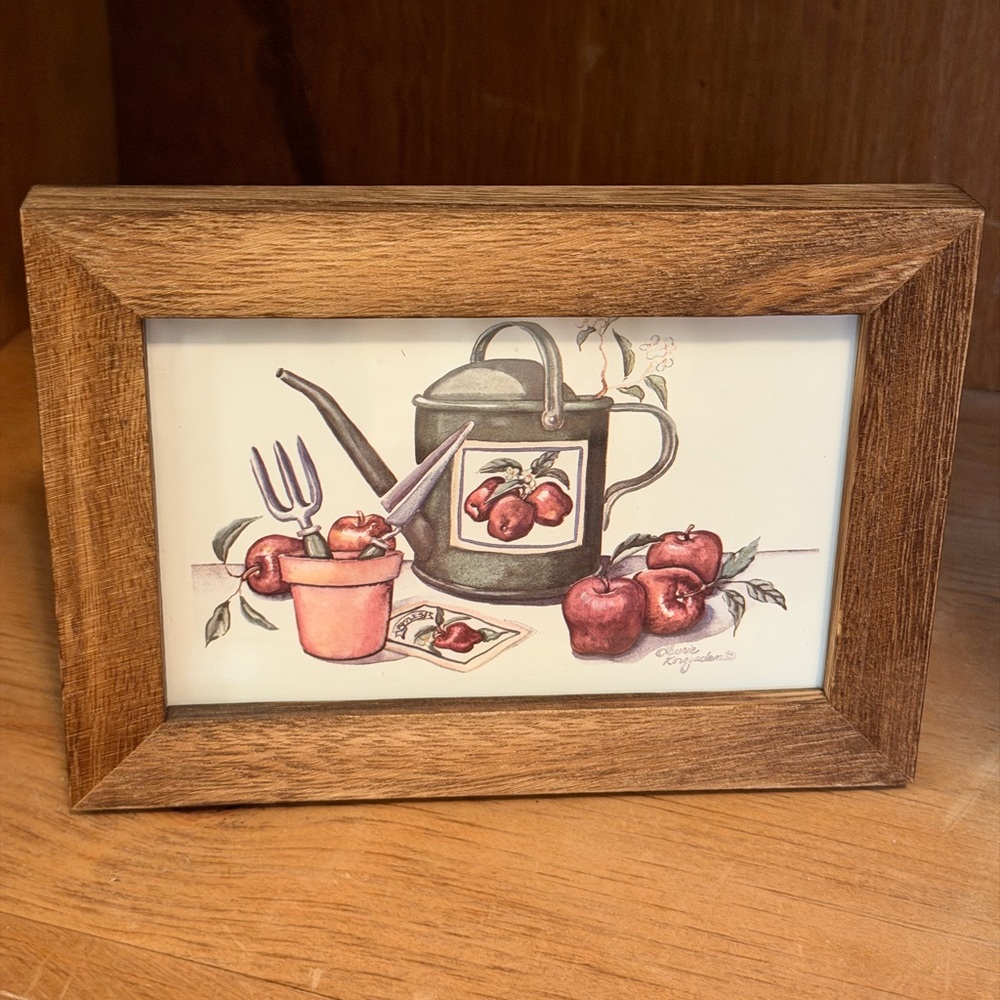 Vintage New Garden Art display with your watering can or plant on a shelf
